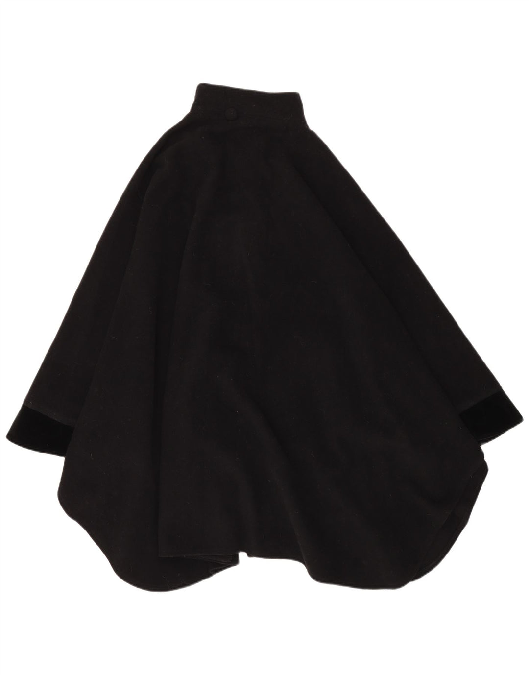 Vintage Womens Cape Coat One Size Black Wool