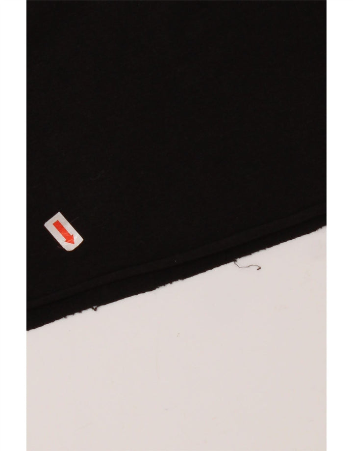 KAPPA Womens Crop Oversized Graphic T-Shirt Top UK 10 Small Black Cotton