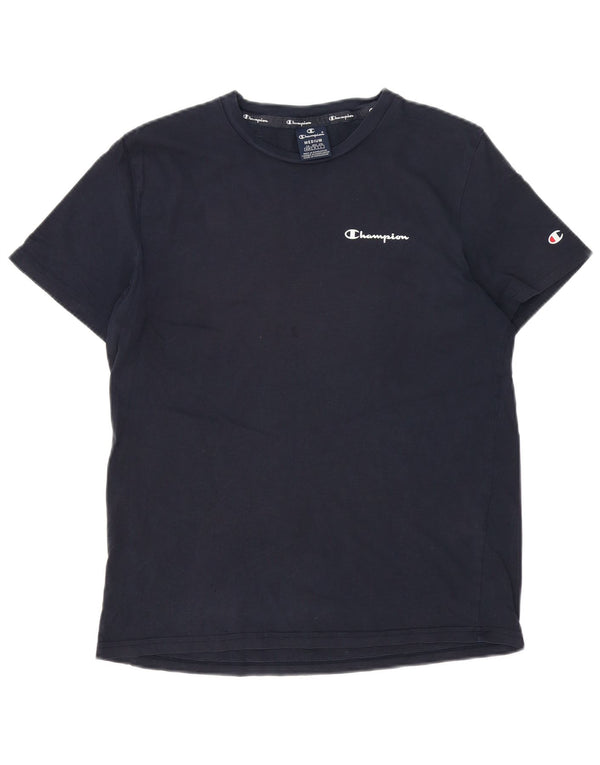 Champion Mens T-Shirt Top Medium Navy Blue