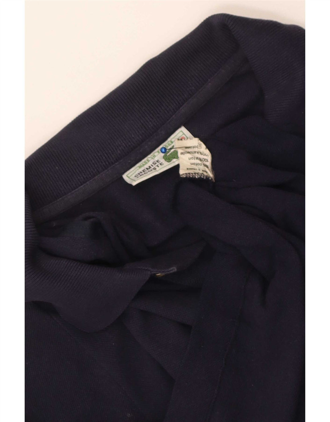 Lacoste Mens Polo Shirt XS Navy Blue Cotton