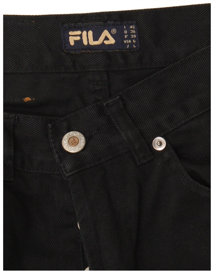 Fila Womens Tapered Jeans IT 42 Medium W28 L27 Black
