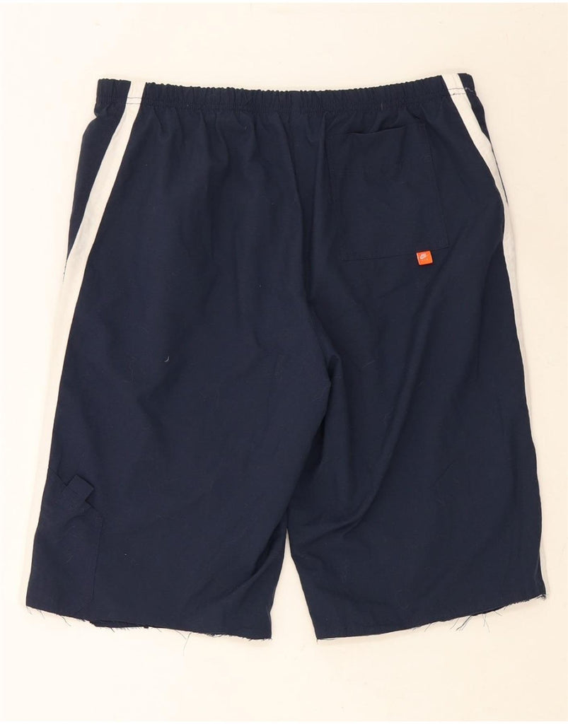 NIKE Womens Sport Shorts UK 16/18 XL  Navy Blue Polyester Vintage Nike and Second-Hand Nike from Messina Hembry 