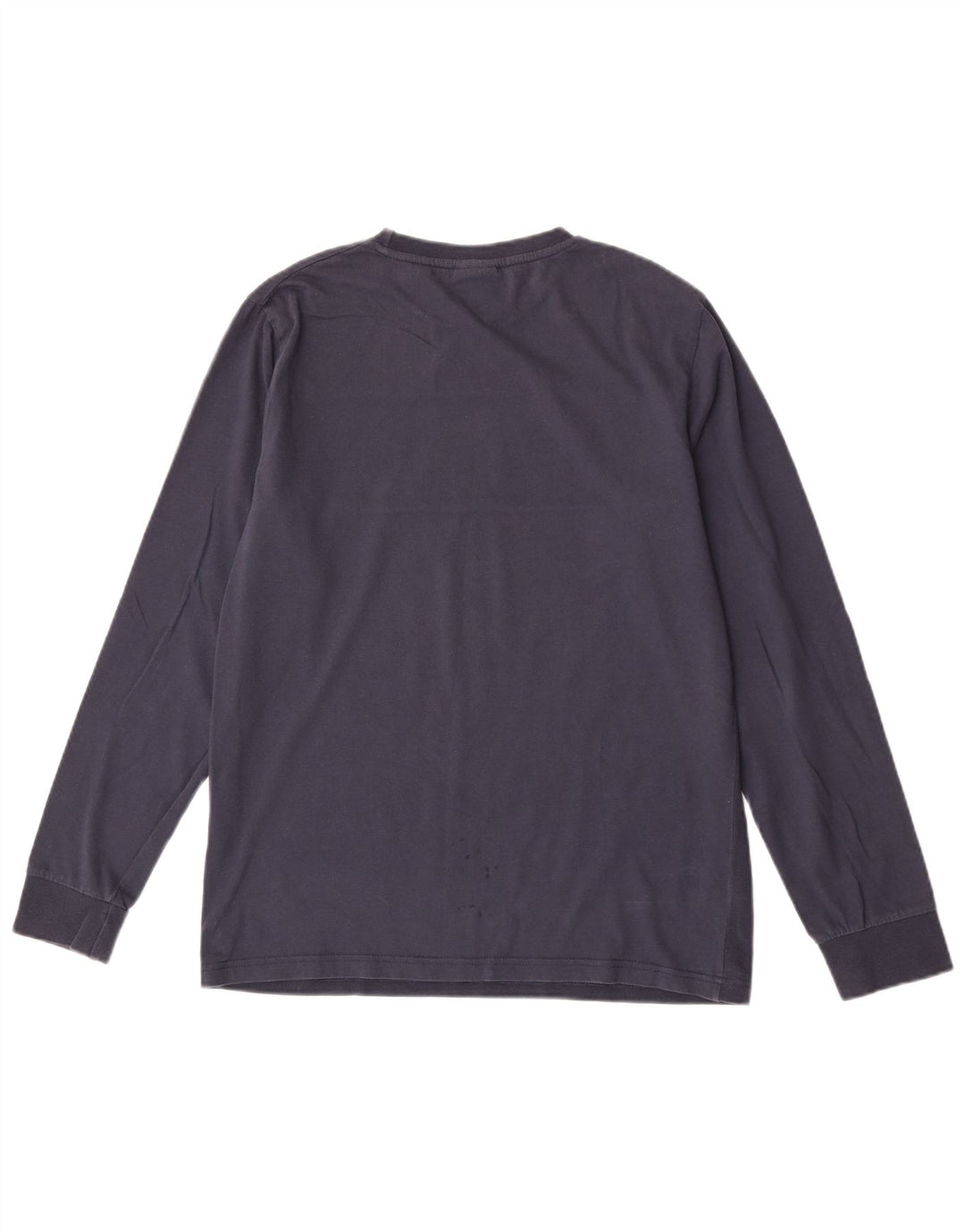 Ellesse Mens Regular Fit Graphic Top Long Sleeve Medium Navy Blue Cotton
