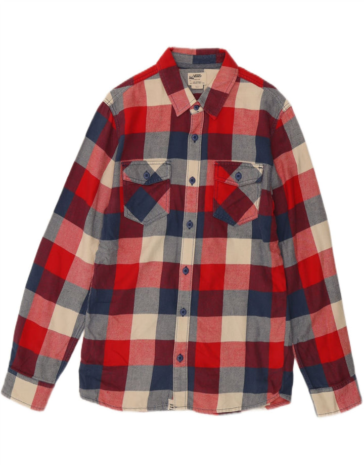 Vans Mens Flannel Shirt Medium Red Check