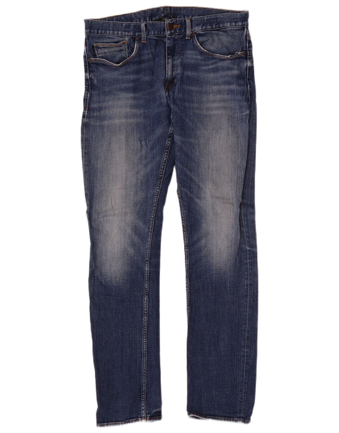 Calvin Klein Mens Slim Jeans W33 L32 Blue Cotton
