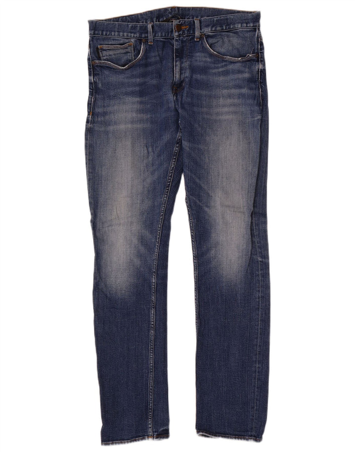 Calvin Klein Mens Slim Jeans W33 L32 Blue Cotton