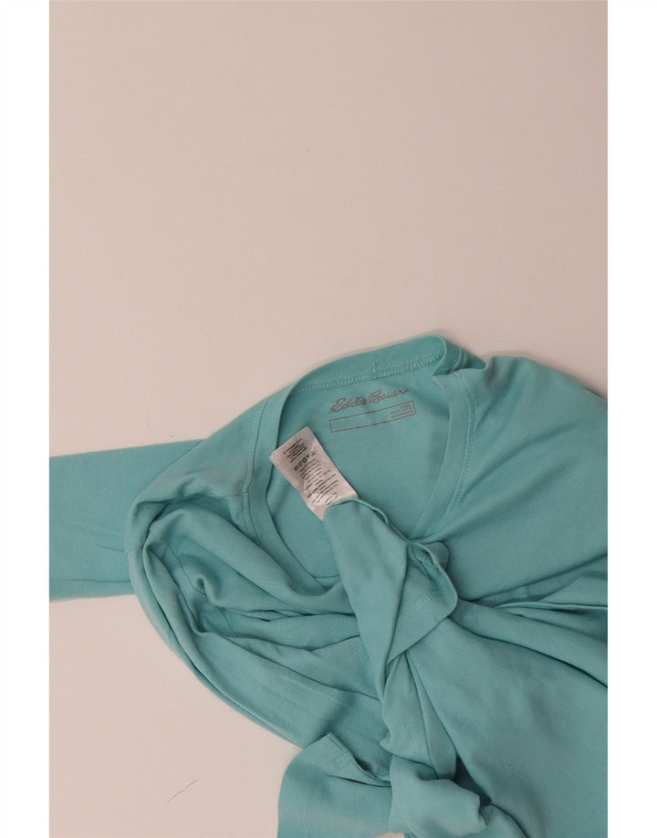 EDDIE BAUER Womens Top Long Sleeve UK 20 2XL Blue Cotton Vintage Eddie Bauer and Second-Hand Eddie Bauer from Messina Hembry 