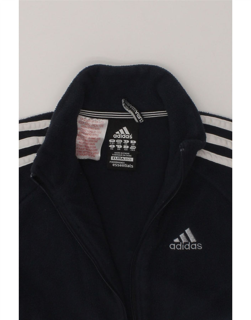 ADIDAS Boys Clima 365 Tracksuit Top Jacket 5-6 Years Navy Blue Polyester | Vintage Adidas | Thrift | Second-Hand Adidas | Used Clothing | Messina Hembry 