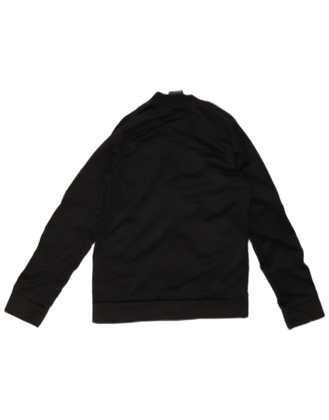 Adidas Boys Tracksuit Top Jacket 9-10 Years Black Polyester Sports