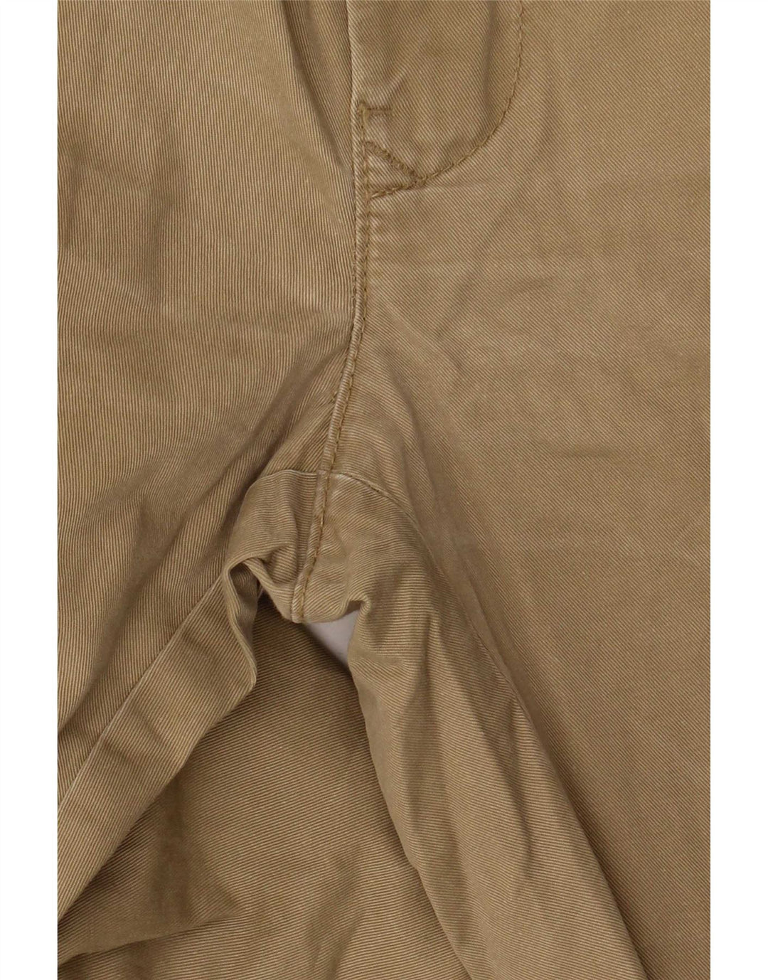 Benetton Mens Slim Chino Trousers W38 L30 Khaki