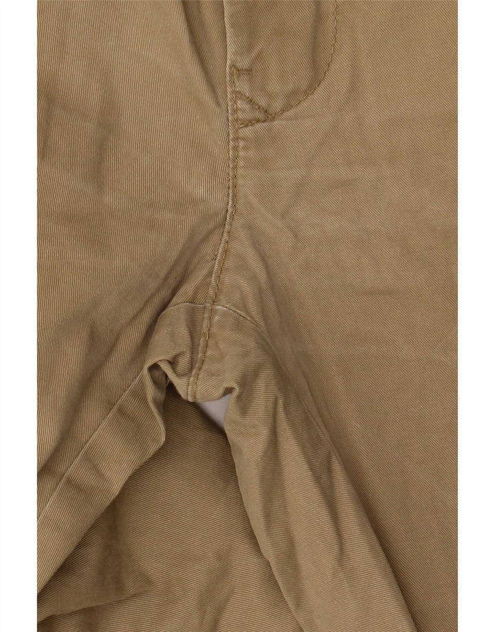 Benetton Mens Slim Chino Trousers W38 L30 Khaki