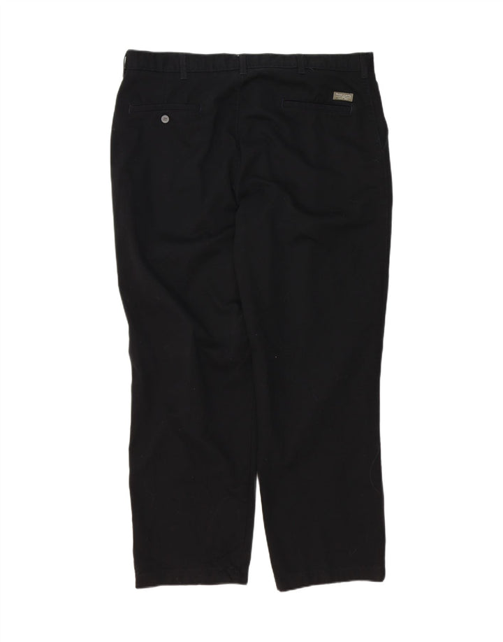 LEE Mens Straight Chino Trousers W40 L29 Black Cotton