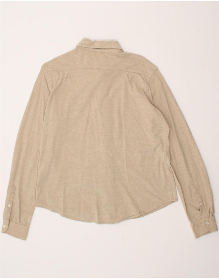 CARRERA Mens Shirt Medium Beige Cotton Vintage Carrera and Second-Hand Carrera from Messina Hembry 