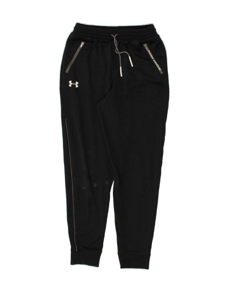 UNDER ARMOUR Boys Tracksuit Trousers Joggers 13-14 Years XL Black Vintage Under Armour and Second-Hand Under Armour from Messina Hembry 