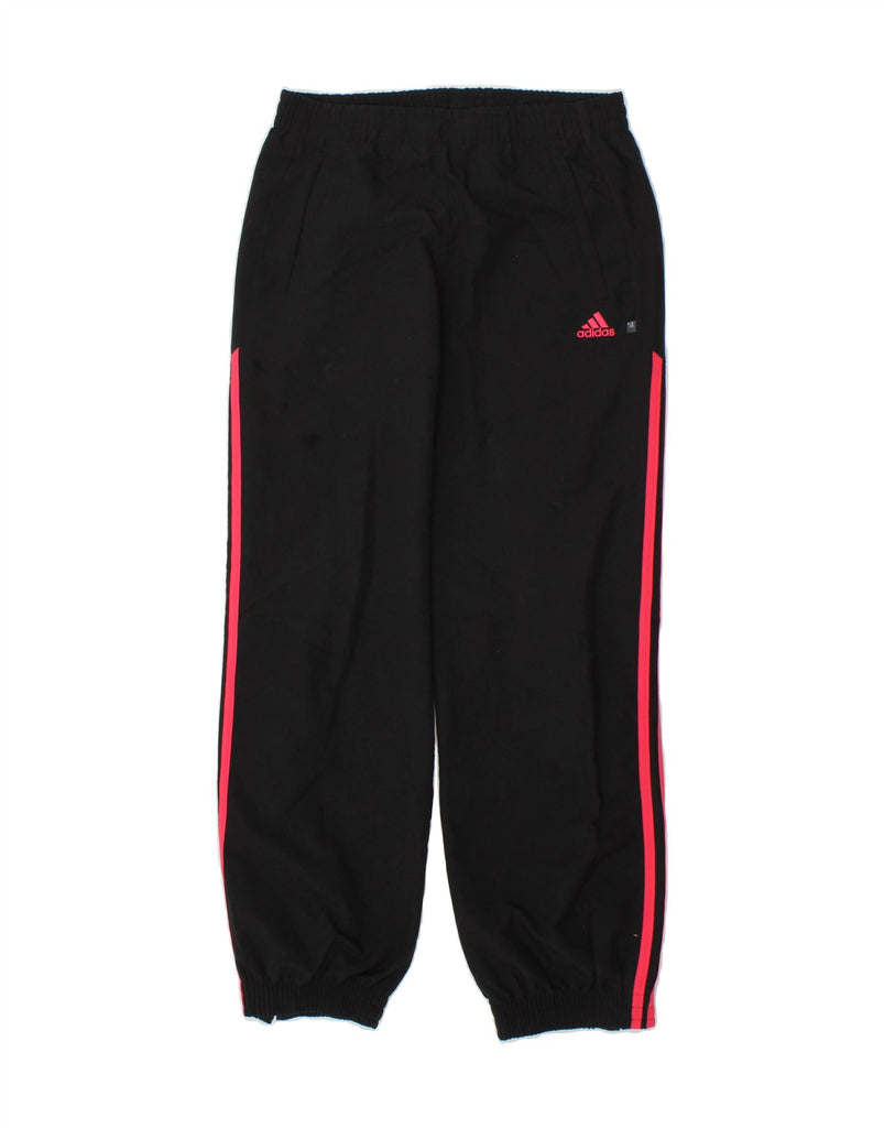 ADIDAS Girls Tracksuit Trousers Joggers 9-10 Years Black Polyester | Vintage Adidas | Thrift | Second-Hand Adidas | Used Clothing | Messina Hembry 