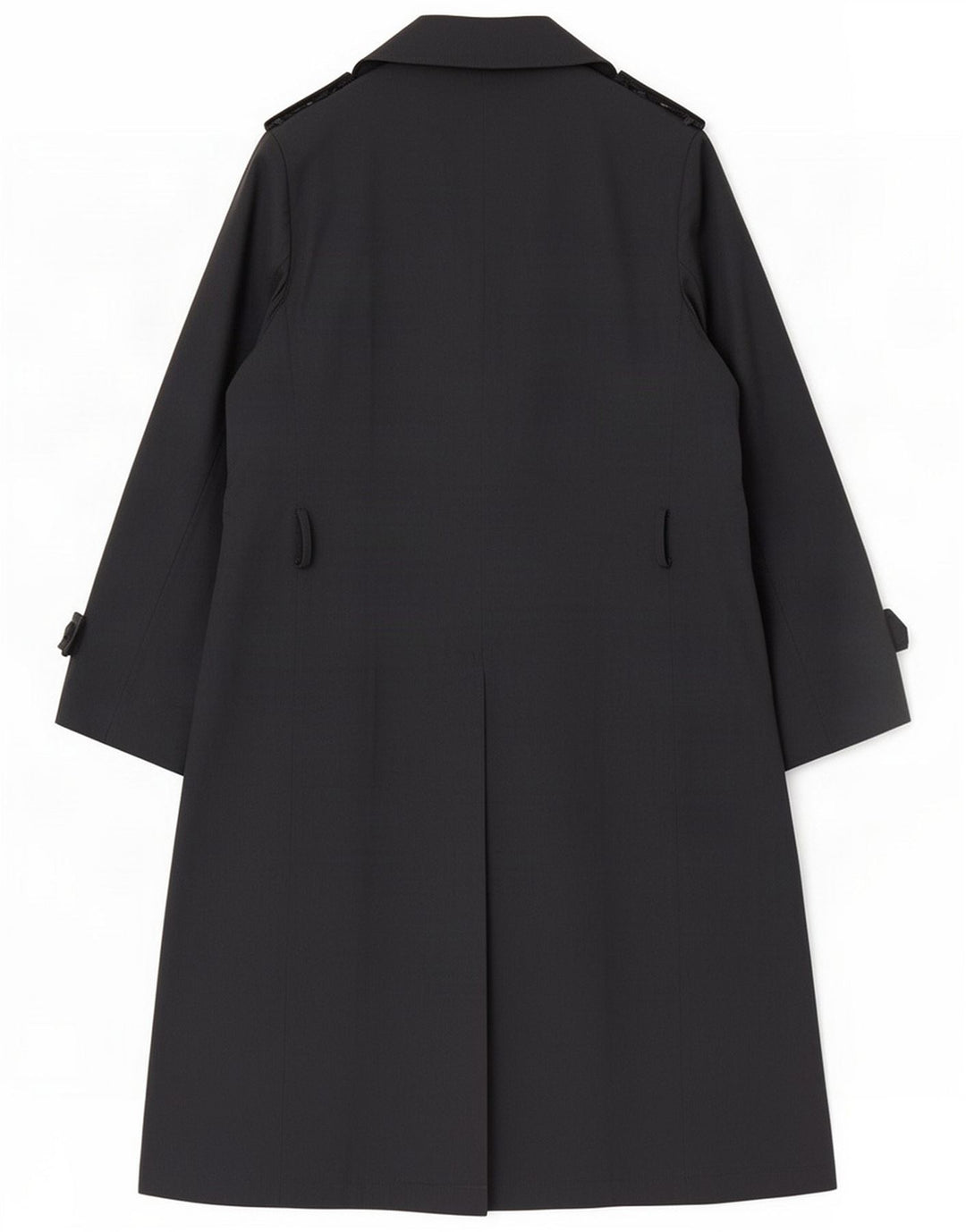 Burghi Mens Double Breasted Trench Coat IT 48 medium Navy Blue Polyester