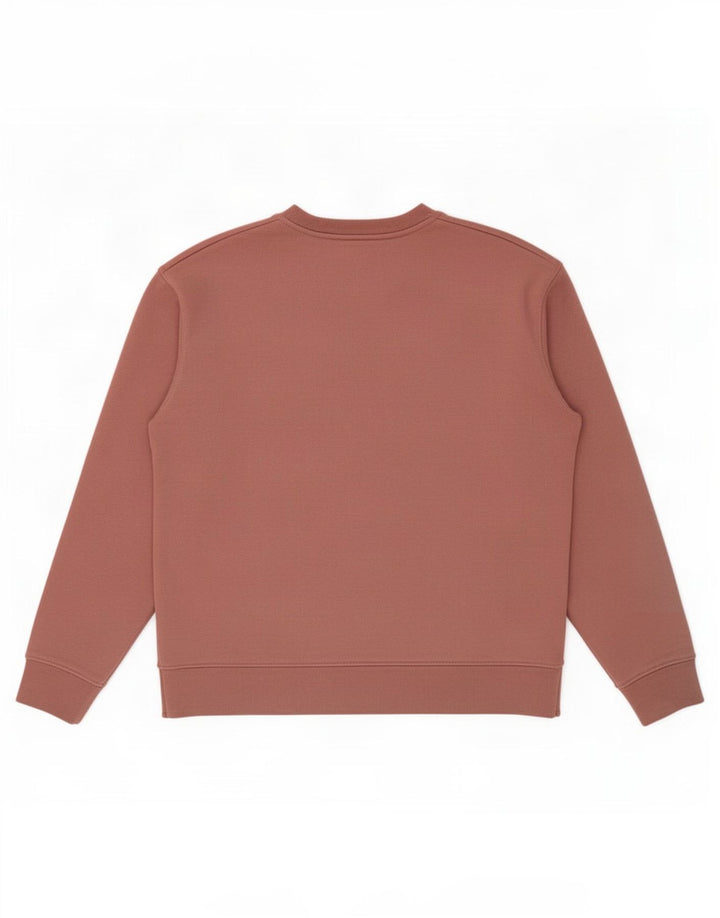 Zara Womens Sweatshirt Jumper UK 14 Medium Brown Cotton