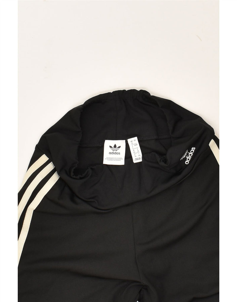 ADIDAS Womens Sport Shorts UK 8 Small Black Polyester | Vintage Adidas | Thrift | Second-Hand Adidas | Used Clothing | Messina Hembry 