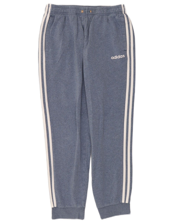 Adidas Mens Tracksuit Trousers Joggers Large Blue Cotton