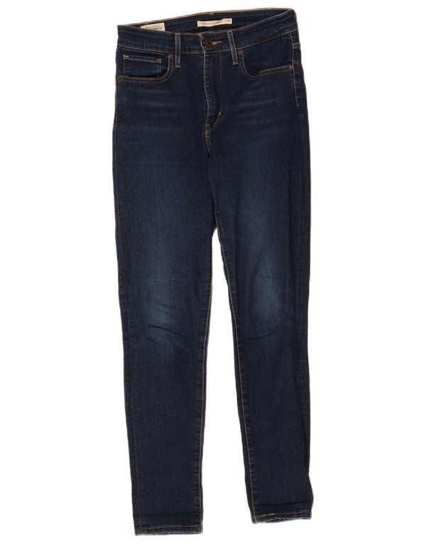 Levi's Womens 721 High Rise Skinny Jeans W27 L28 Navy Blue Cotton
