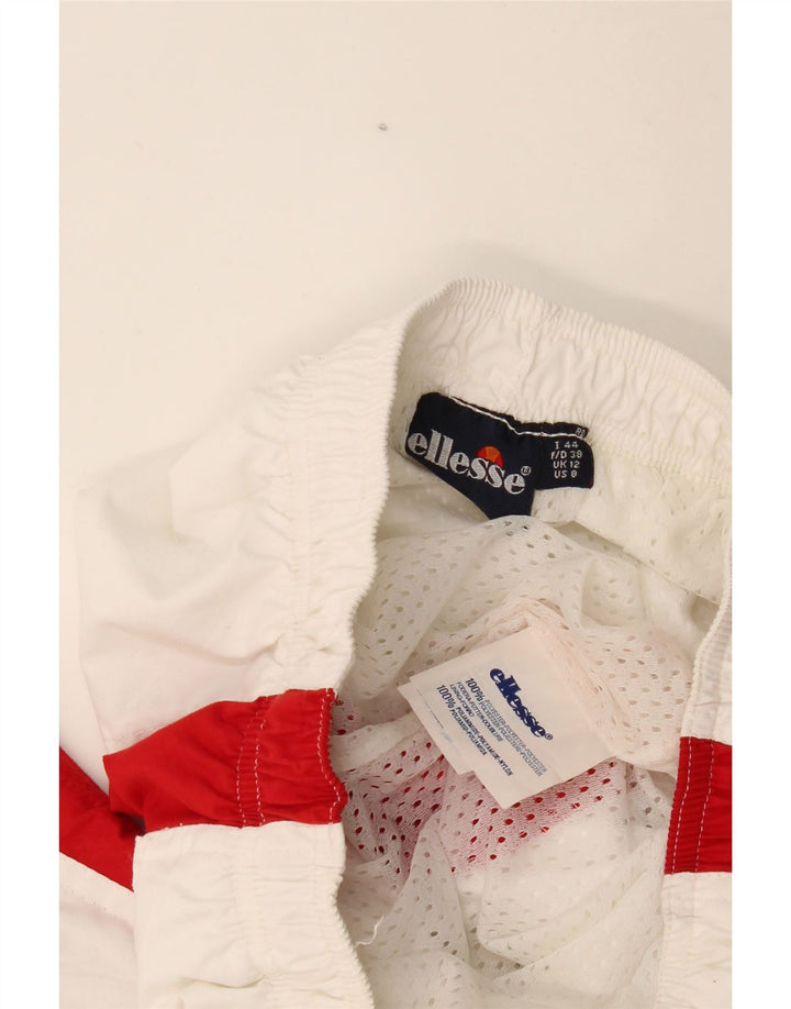 Ellesse Womens Tracksuit Trousers Joggers UK 12 Medium White Colourblock