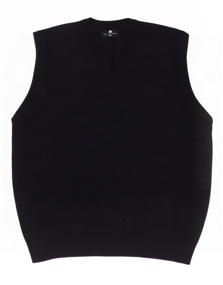 Marks & Spencer Mens Blue Harbour Vest Tank Top Large Navy Cotton
