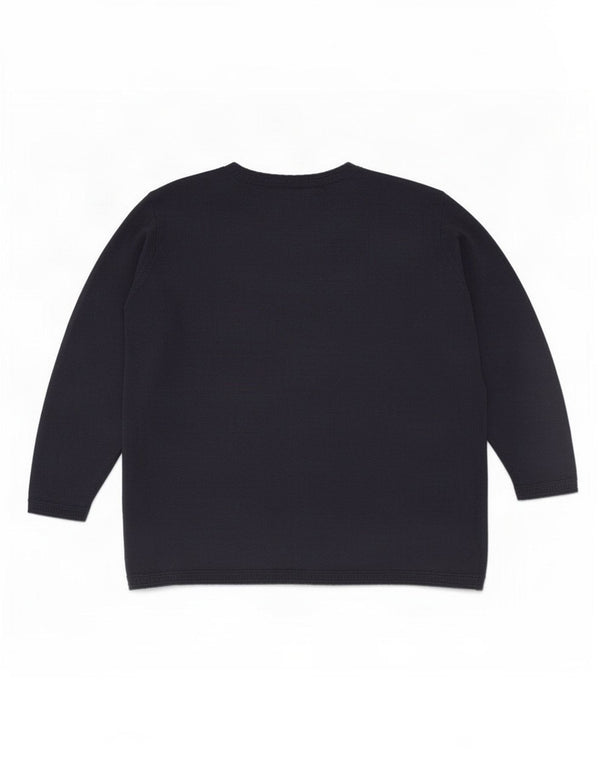 Laura Ashley Womens Boat Neck Jumper Sweater UK 10 Small Navy Blue