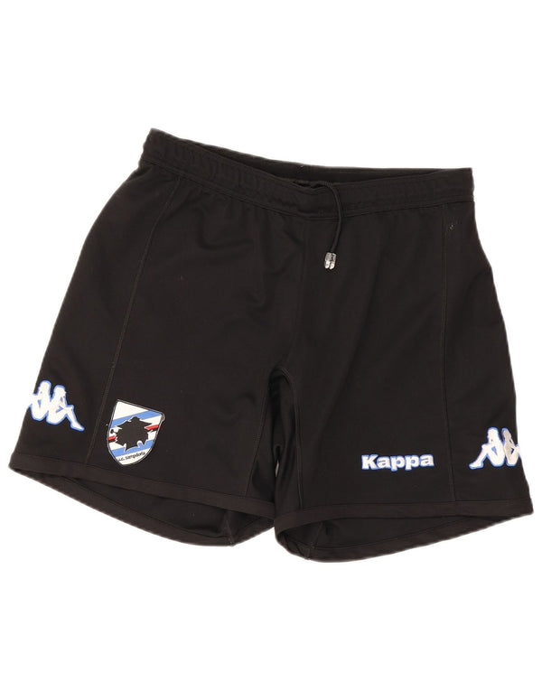 Kappa Mens Graphic Sport Shorts Medium Black Polyester