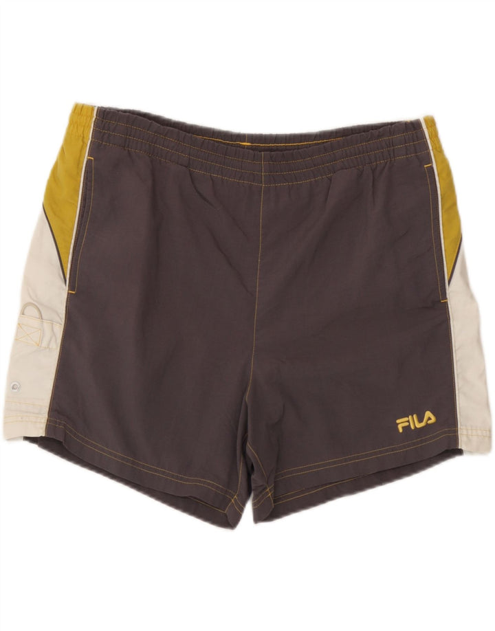 Fila Mens Swimming Shorts Medium Grey Colourblock