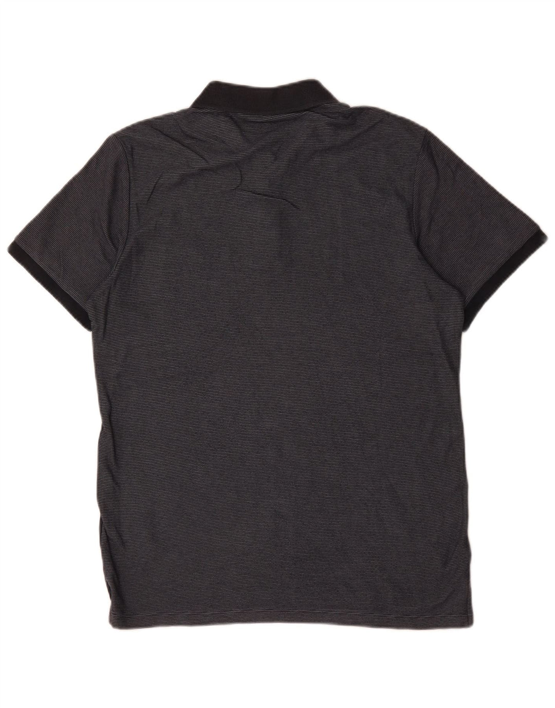 Jack & Jones Mens Polo Shirt Medium Navy Blue Colourblock Cotton
