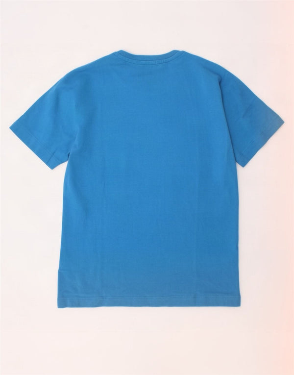 Adidas Boys Climalite T-Shirt Top 7-8 Years Blue Cotton