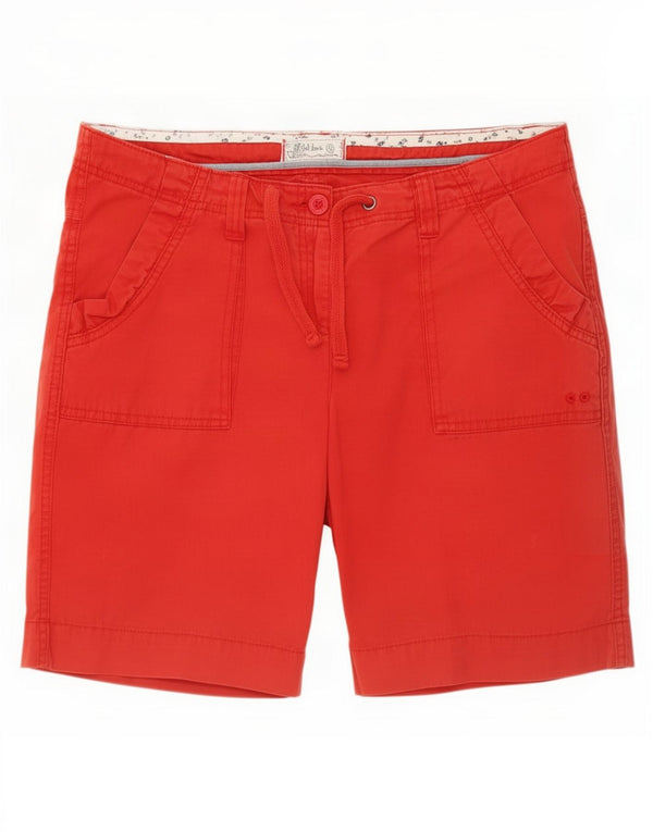 Fat Face Womens Chino Shorts UK 12 Medium W34 Red Cotton