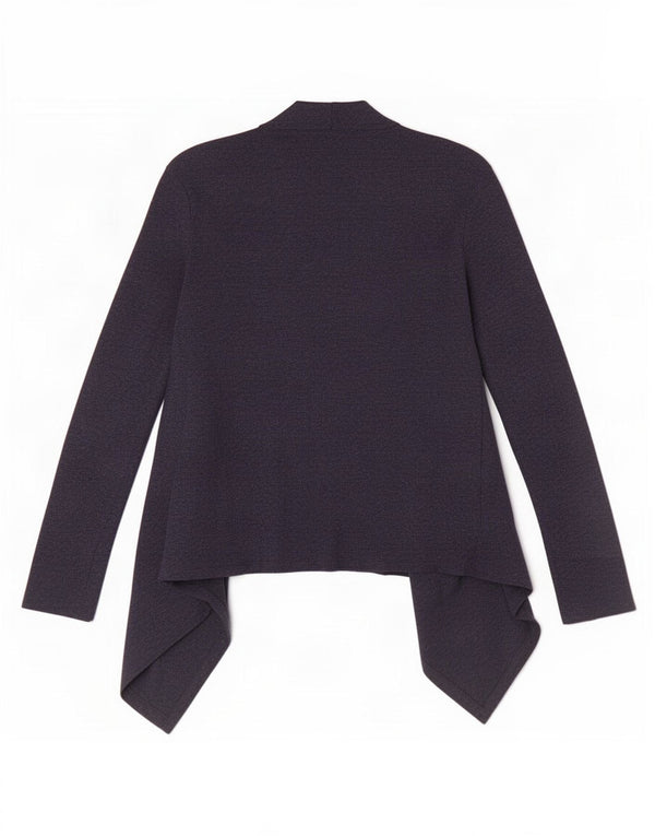 Marks & Spencer Womens Long Sleeve Blouse Top UK 8 Small Navy Blue Gingham