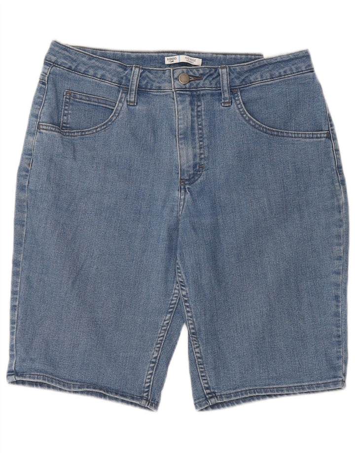 LEE Womens Riders Mid Rise Denim Bermuda Shorts US 10 Large W32 Blue
