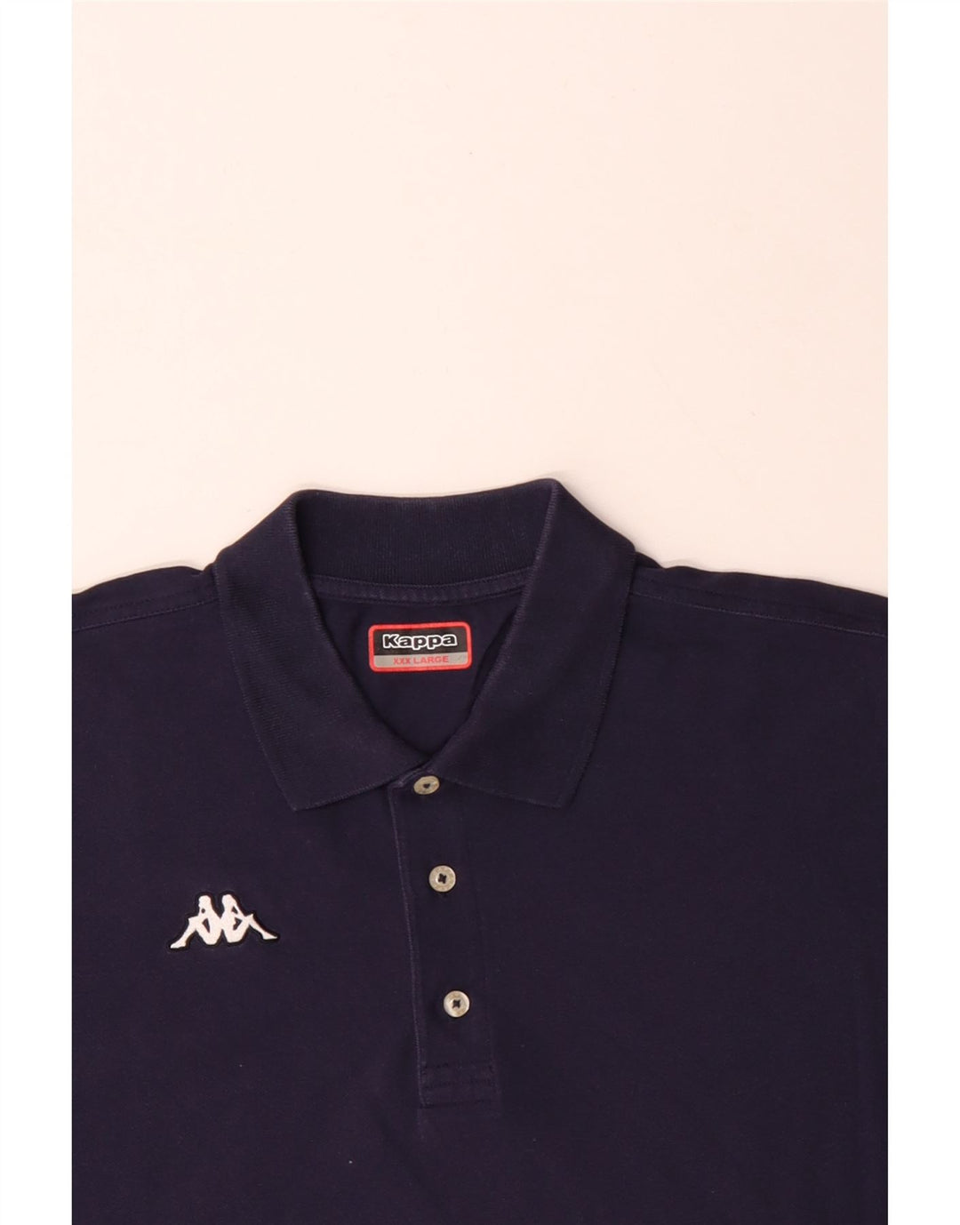KAPPA Mens Polo Shirt 3XL Navy Blue Cotton