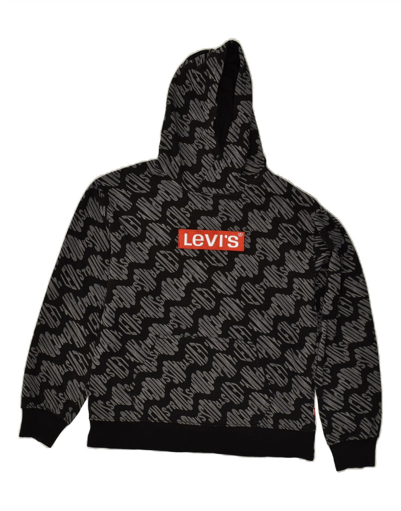 LEVI'S Boys Graphic Hoodie Jumper 13-14 Years Grey Cotton | Vintage Levi's | Thrift | Second-Hand Levi's | Used Clothing | Messina Hembry 