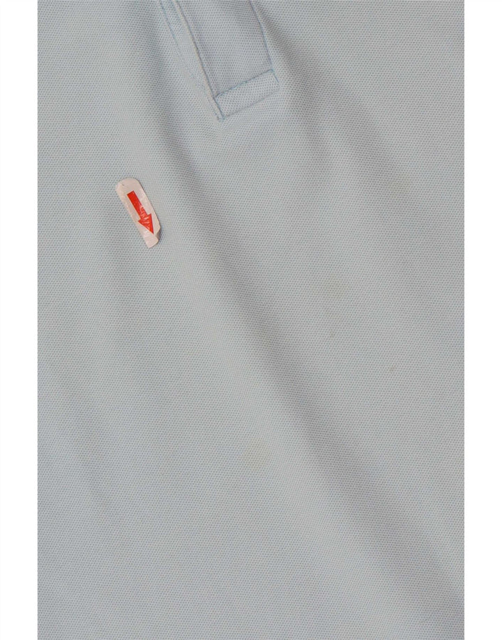 Lotto Mens Polo Shirt XL Blue Striped