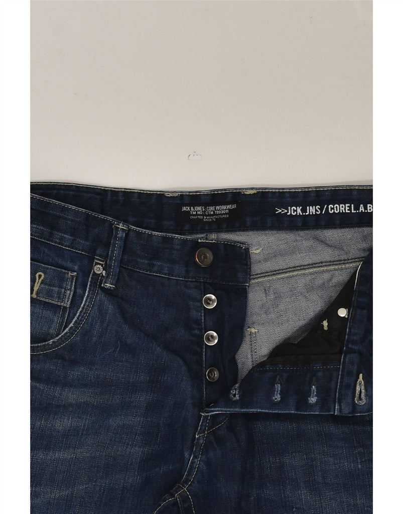 JACK & JONES Mens Straight Jeans W32 L30 Navy Blue | Vintage Jack & Jones | Thrift | Second-Hand Jack & Jones | Used Clothing | Messina Hembry 