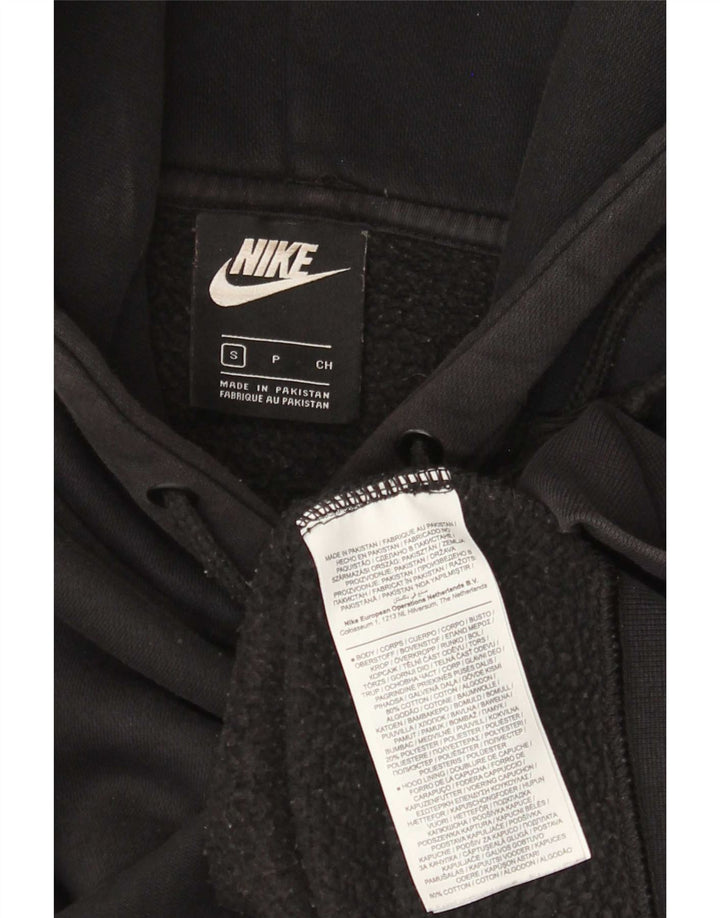 Nike Womens Hoodie Jumper Small Black Cotton