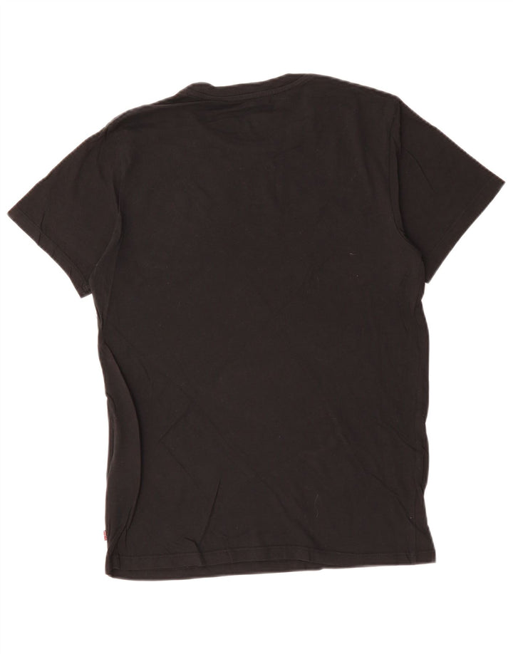 LEVI'S Mens Graphic T-Shirt Top Small Black Cotton