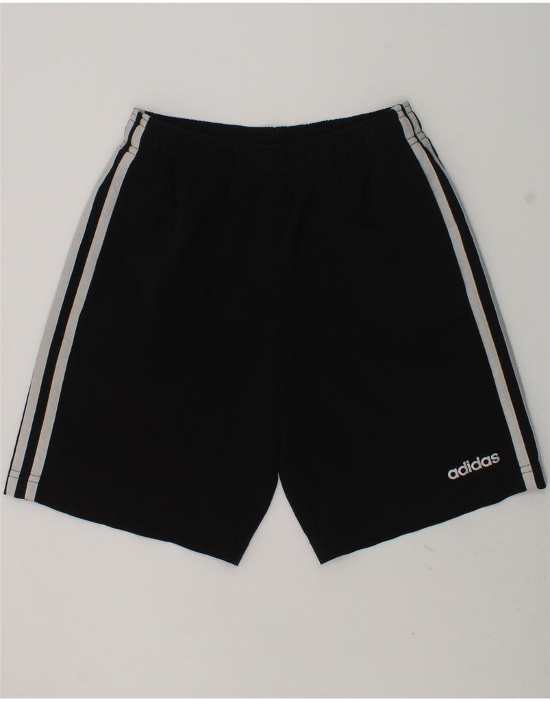 ADIDAS Boys Sport Shorts 10-11 Years Black Polyester | Vintage Adidas | Thrift | Second-Hand Adidas | Used Clothing | Messina Hembry 