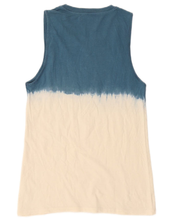 Zara Boys Graphic Vest Top 13-14 Years Blue Colourblock
