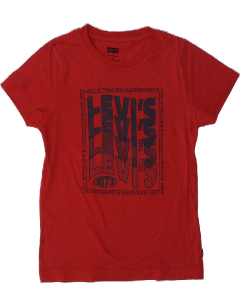 LEVI'S Boys Graphic T-Shirt Top 7-8 Years Red | Vintage Levi's | Thrift | Second-Hand Levi's | Used Clothing | Messina Hembry 