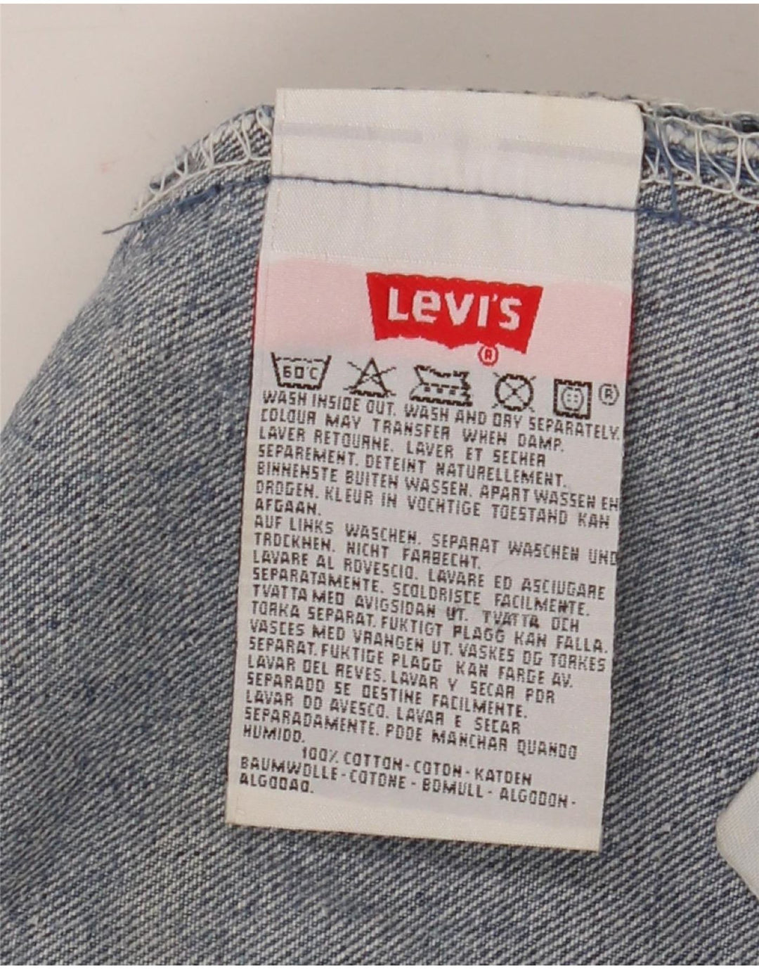 Levi's Mens 501 Straight Jeans W40 L30 Blue Cotton