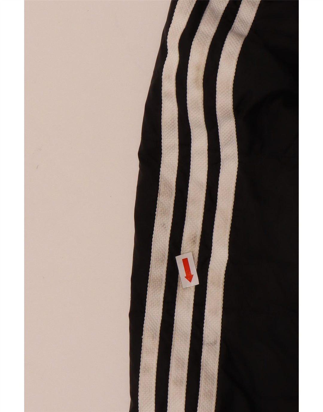 ADIDAS Boys Hooded Padded Jacket 6-7 Years Black Polyester