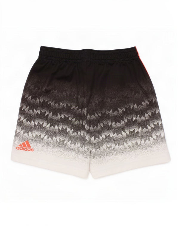 Adidas Boys Manchester United Sport Shorts 5-6 Years Black Geometric