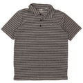 Puma Mens Polo Shirt Small Grey Striped Polyester