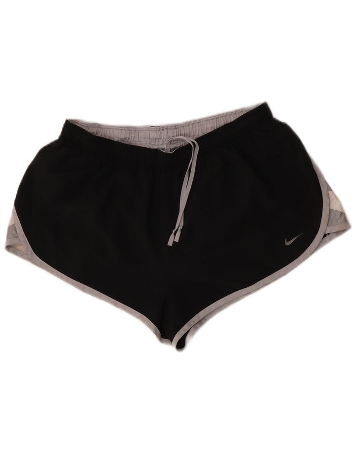Nike Womens Sport Shorts Medium W28 L12 Black Colourblock Polyester