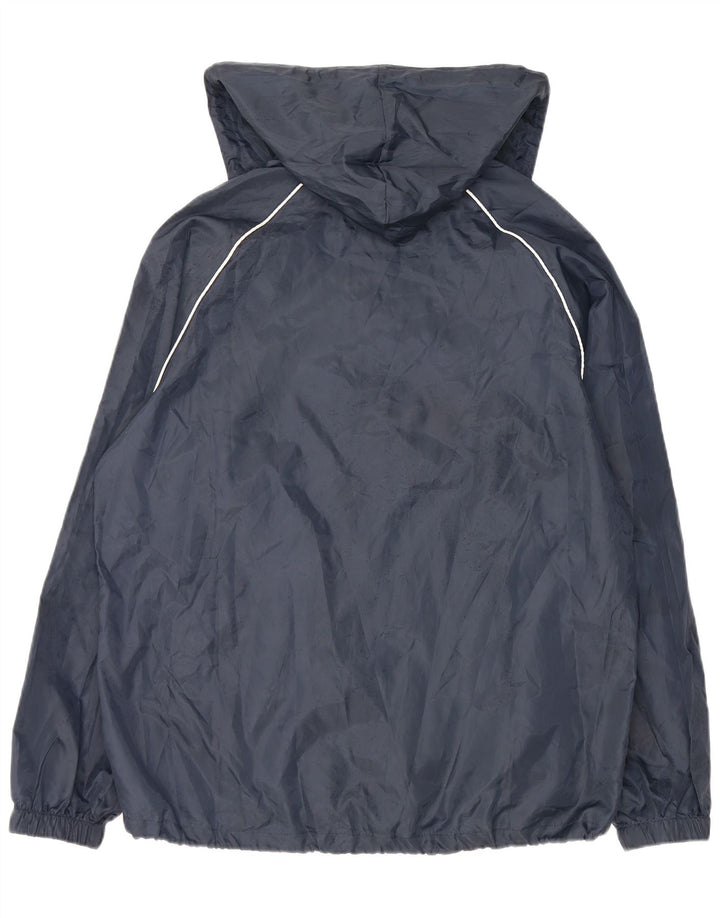 Lotto Mens Hooded Rain Jacket UK 40 Large Navy Blue Polyester