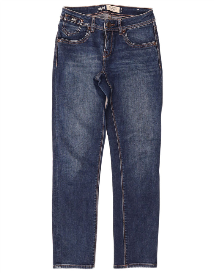 SUPERDRY Womens Imogen Slim Jeans W24 L28 Blue Viscose